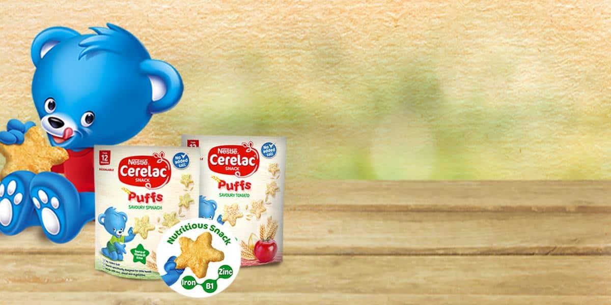 Nestle Baby Cerelac Snack Puff - Savoury Spinach