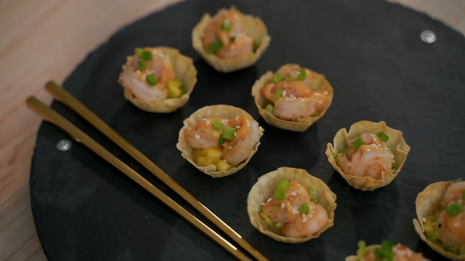 Wantan Shrimp Cups