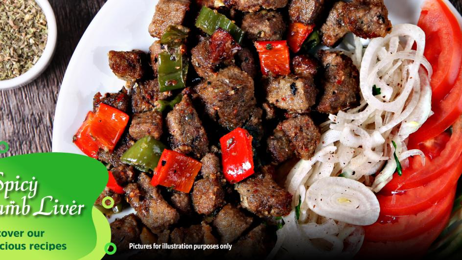 Spicy Lamb Liver and Green Onions