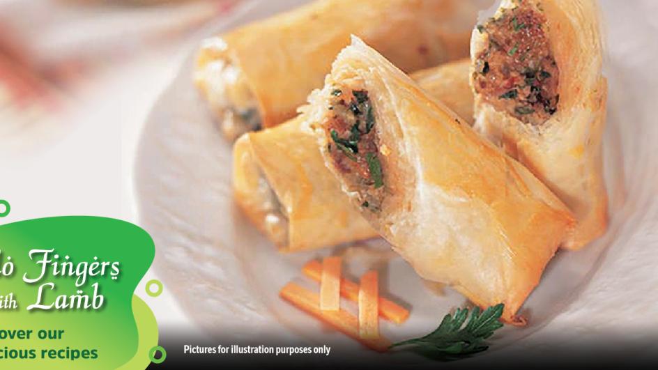 Filo Fingers with Lamb