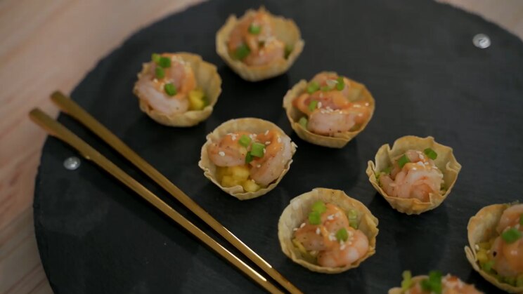 Wantan Cups aux Crevettes
