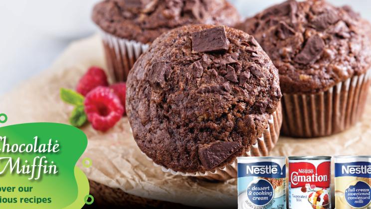 Muffin aux pépites de chocolat