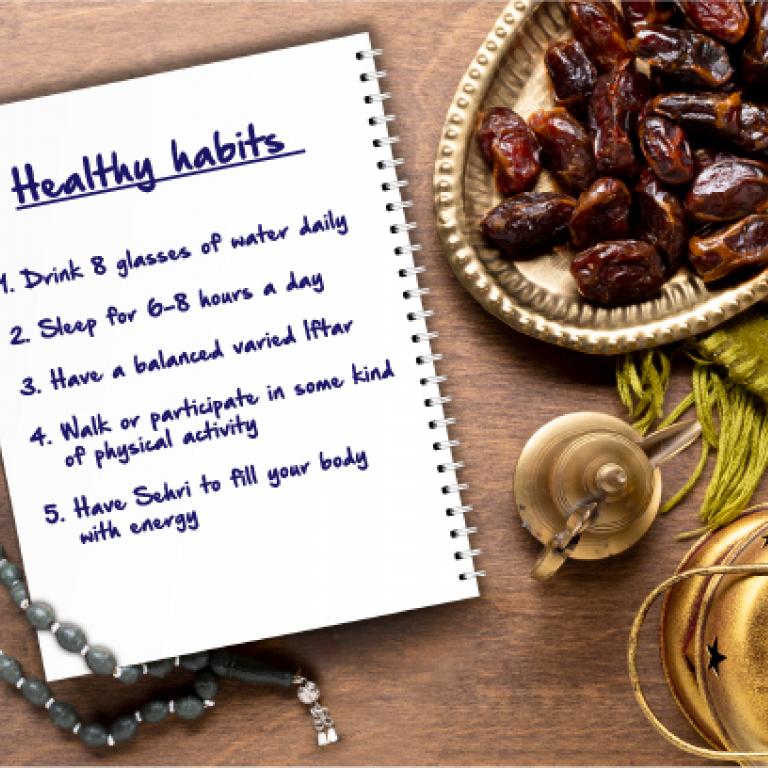 Healthy habits during Ramadan
