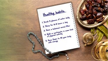 Healthy habits during Ramadan