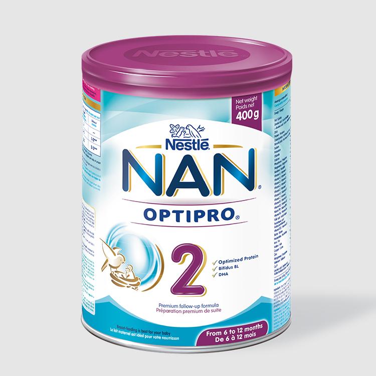 Buy Nestle Nan Optipro 2 Cow Milk Based Follow up Milk Formula 6-12 Months  800 g Online at Best Price in UAE